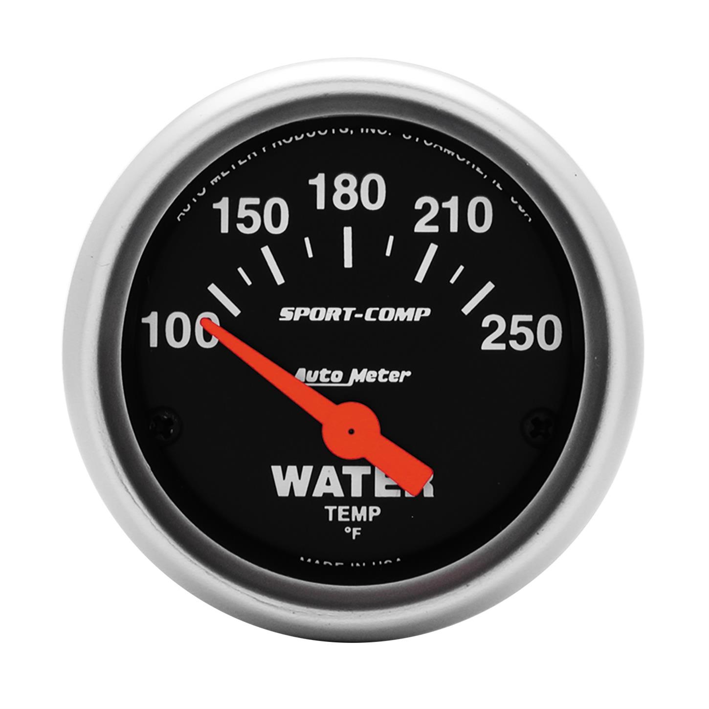 AutoMeter 3337 Sport-Comp Air-Core Water Temperature Gauge