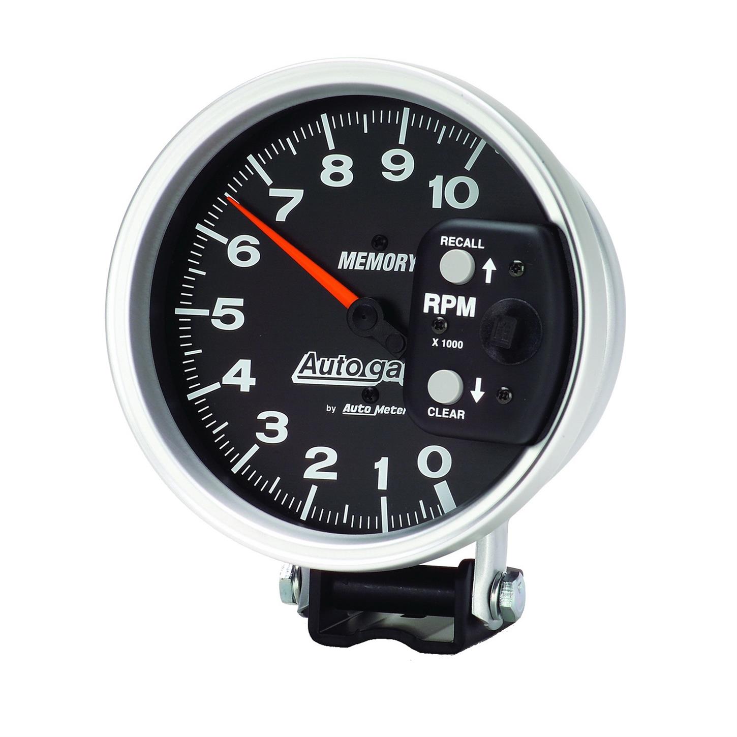 トーキング・ターボマン AutoMeter 233902 Autogauge Series Memory Tachometer, 5 Diameter