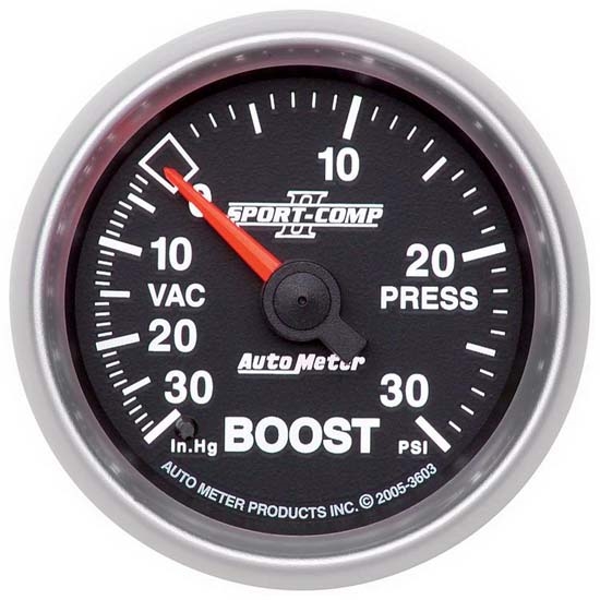 Auto Meter 7801 Phantom II Mechanical Boost//Vacuum Gauge