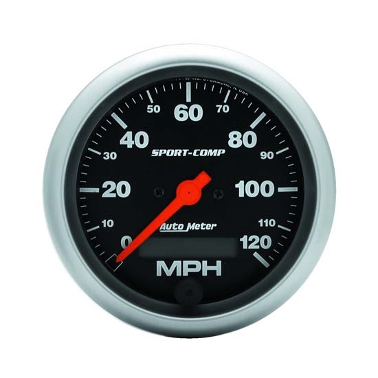 1349 Arctic White 3-3//8 120 MPH GPS Speedometer Gauge Auto Meter
