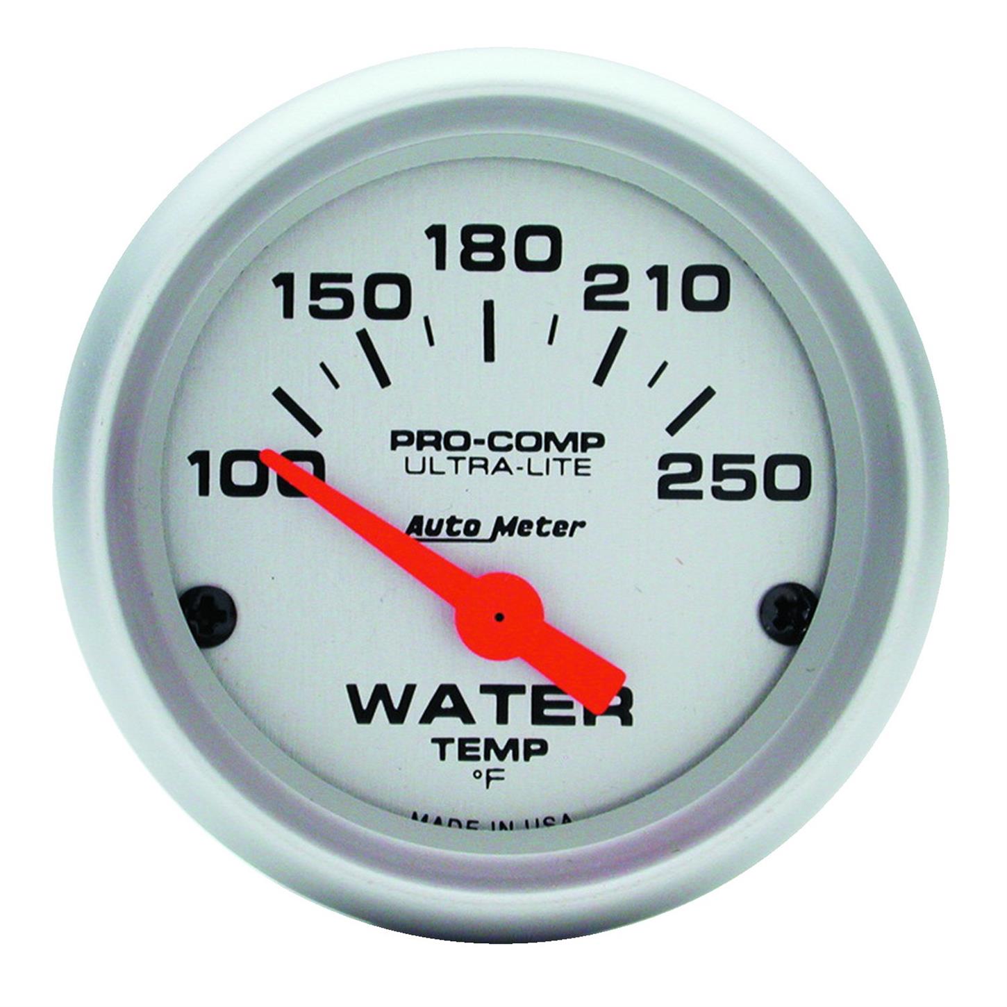 AutoMeter 4337 Ultra-Lite Air-Core Water Temp. Gauge,2-1/16 In