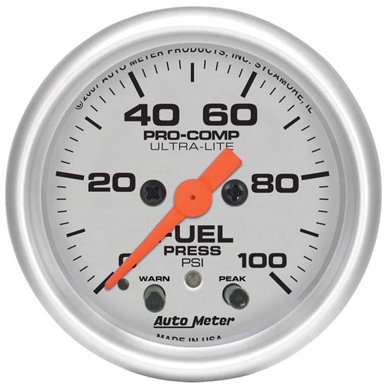 Auto Meter 4311 Ultra-Lite Mechanical Fuel Pressure Gauge