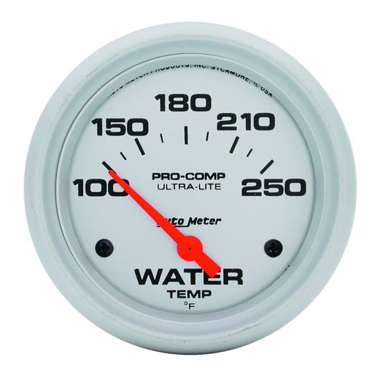 AutoMeter 4437 Ultra-Lite Air-Core Water Temperature Gauge, 2-5/8