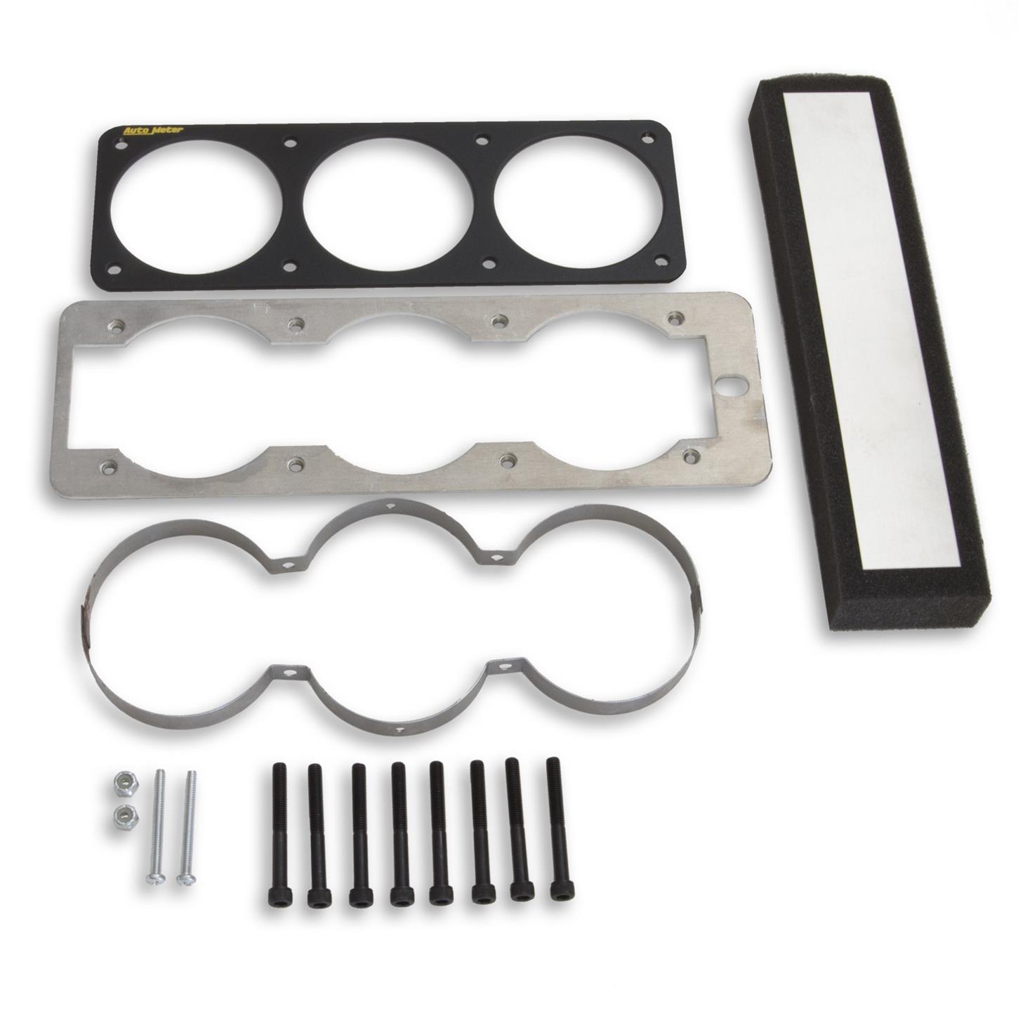 AutoMeter 50100 Triple Gauge Cage for 1987-93 Mustang, 2-5/8 Inch