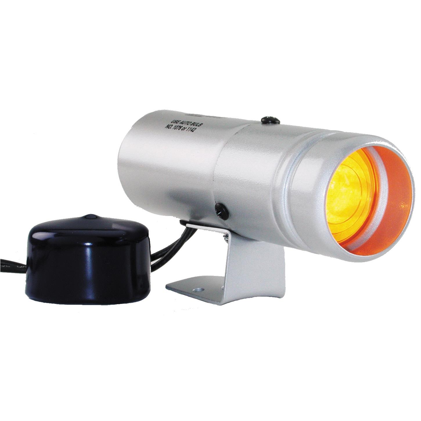 AutoMeter 5335 Shift-Lite, Pedestal, Silver, Amber Bulb
