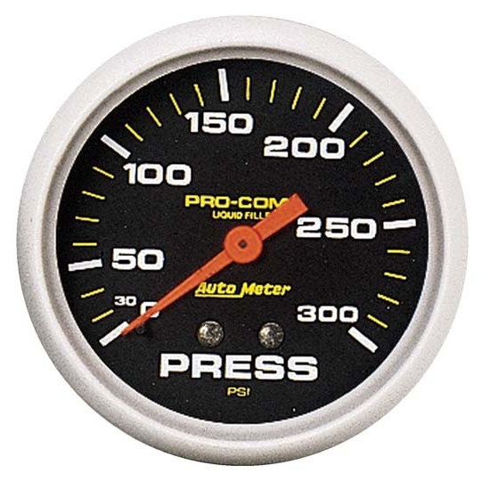 AutoMeter 5423 Mechanical Press. Gauge,300 PSI,25/8 In.