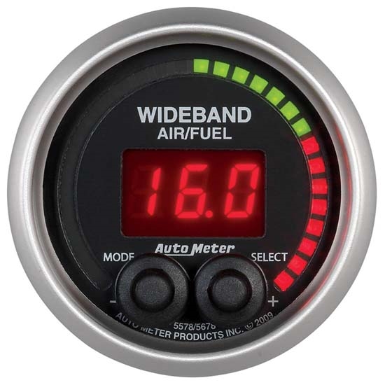 AutoMeter 5678 Elite Digital Wideband Air/Fuel Ratio (AFR) Gauge