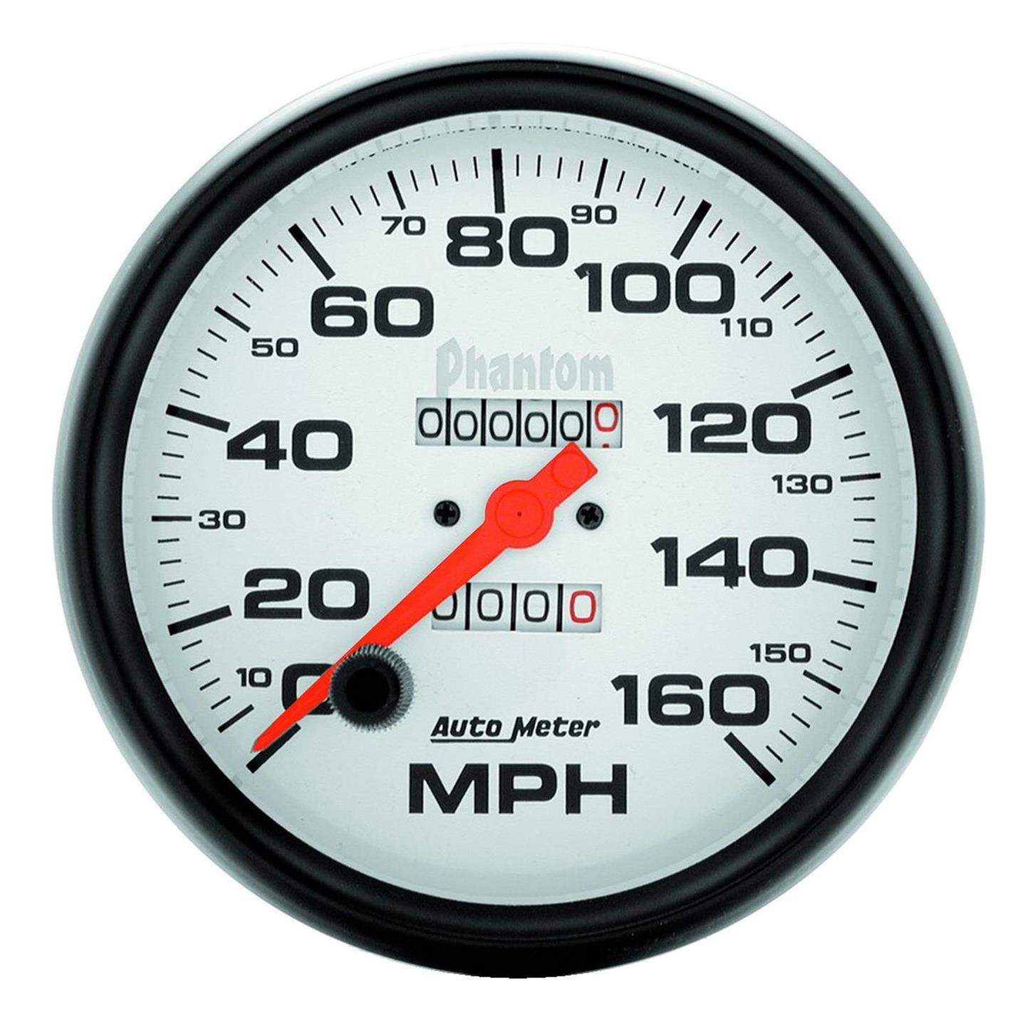 AutoMeter 5895 Speedo Gauge, 5 Inch, 160MPH, Mechanical, Phantom