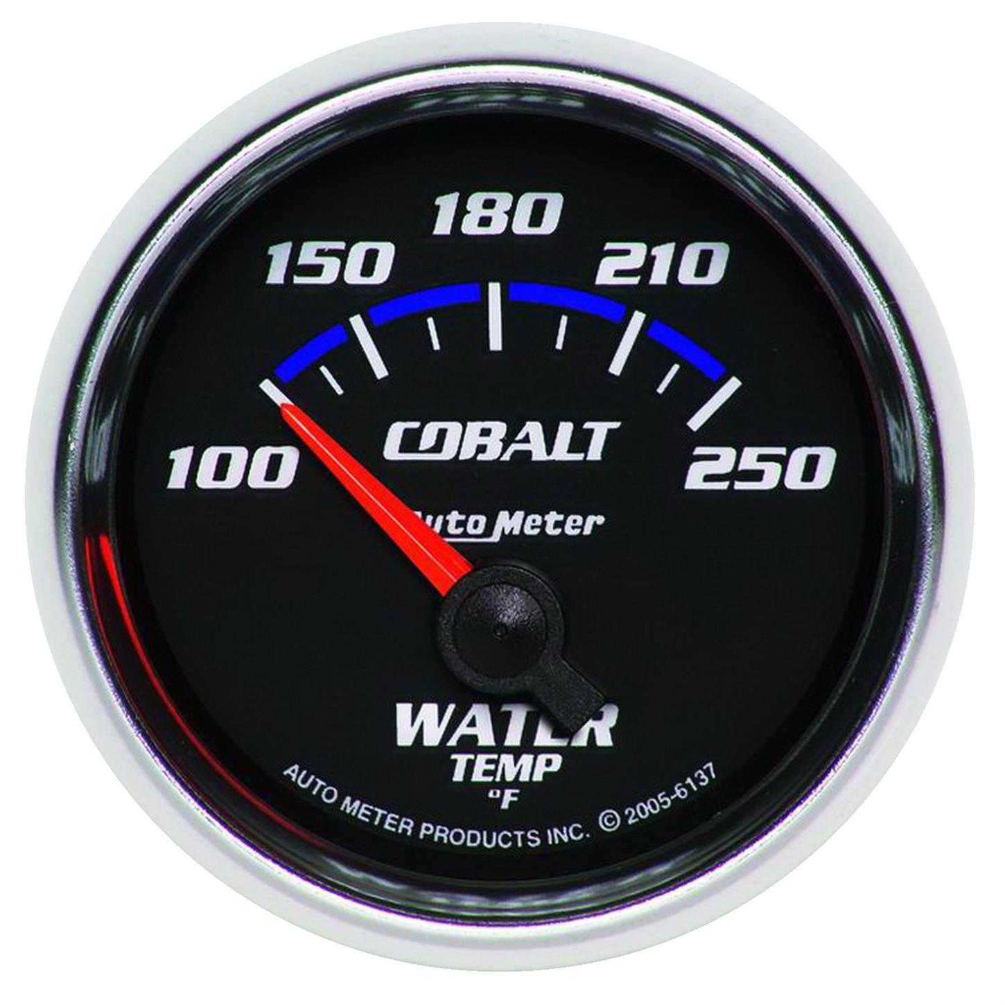 AutoMeter 6137 Cobalt Air-Core Water Temperature Gauge, 2-1/16