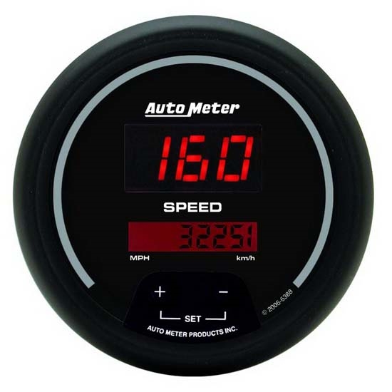 AutoMeter 6388 Digi. Digi. Speedometer,160 MPH,33/8