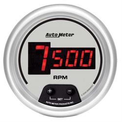 Auto Meter 233907 Auto Gage Silver 5 10000 RPM Pedestal Mount Tachometer Memory