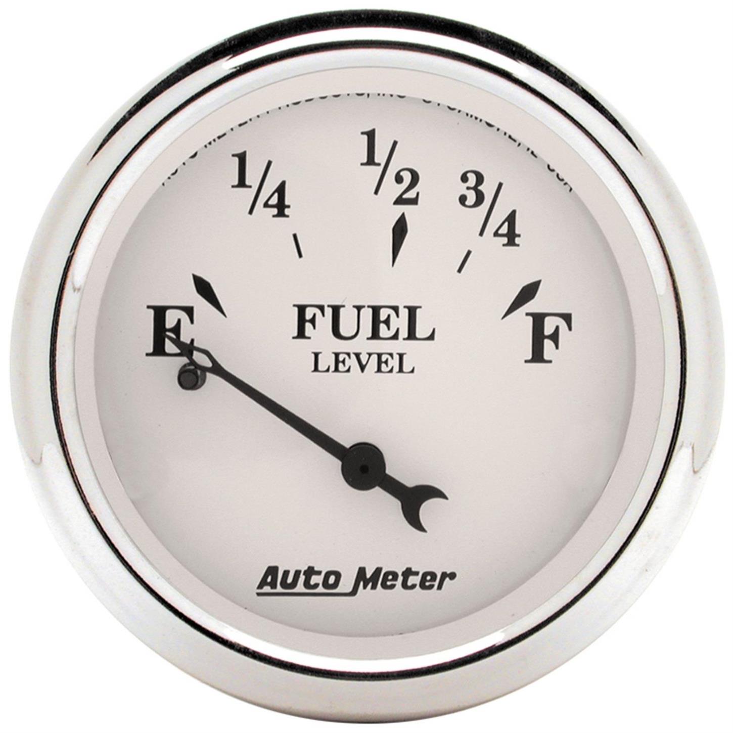 Auto Meter 1727 Old Tyme Black Oil Pressure Gauge - Vintage Style 2.3125 Inch Dial