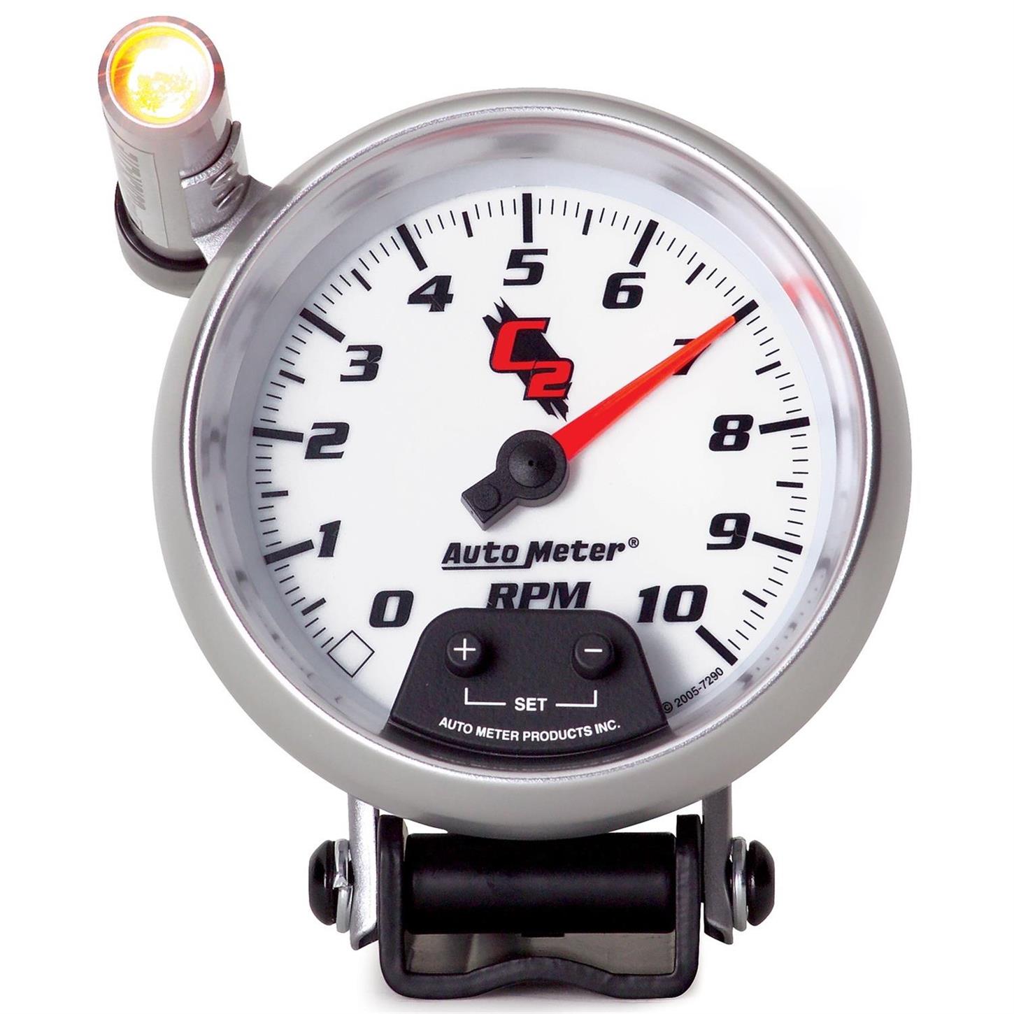 AutoMeter 7290 C2 AirCore Pedestal Tachometer w/Shift Light