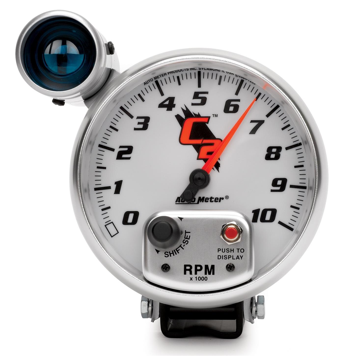 AutoMeter 7299 C2 Air-Core Pedestal Tachometer w/Shift Light