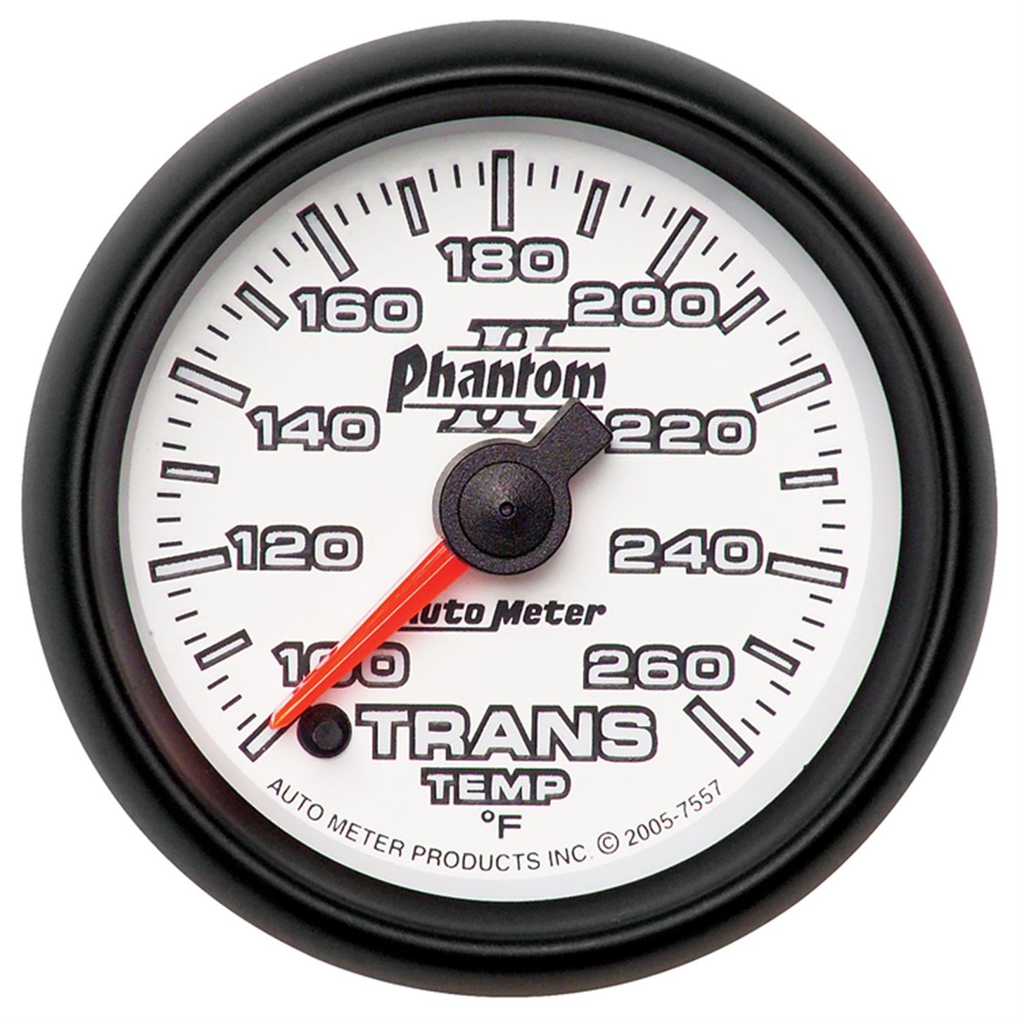 AutoMeter 7557 Trans Temp Gauge, 2 1/16 Inch, 100260 Deg.