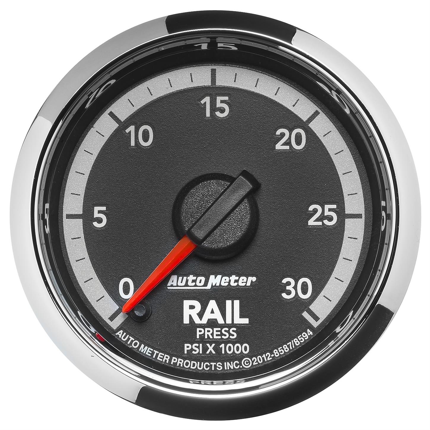 AutoMeter 8594 Rail Pressure Gauge, 2 1/16 Inch, Ram Gen 4 Match
