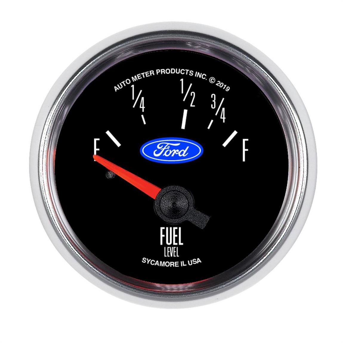 AutoMeter 880820 Ford 21/16 Inch Fuel Level Gauge, 7310 Ohms