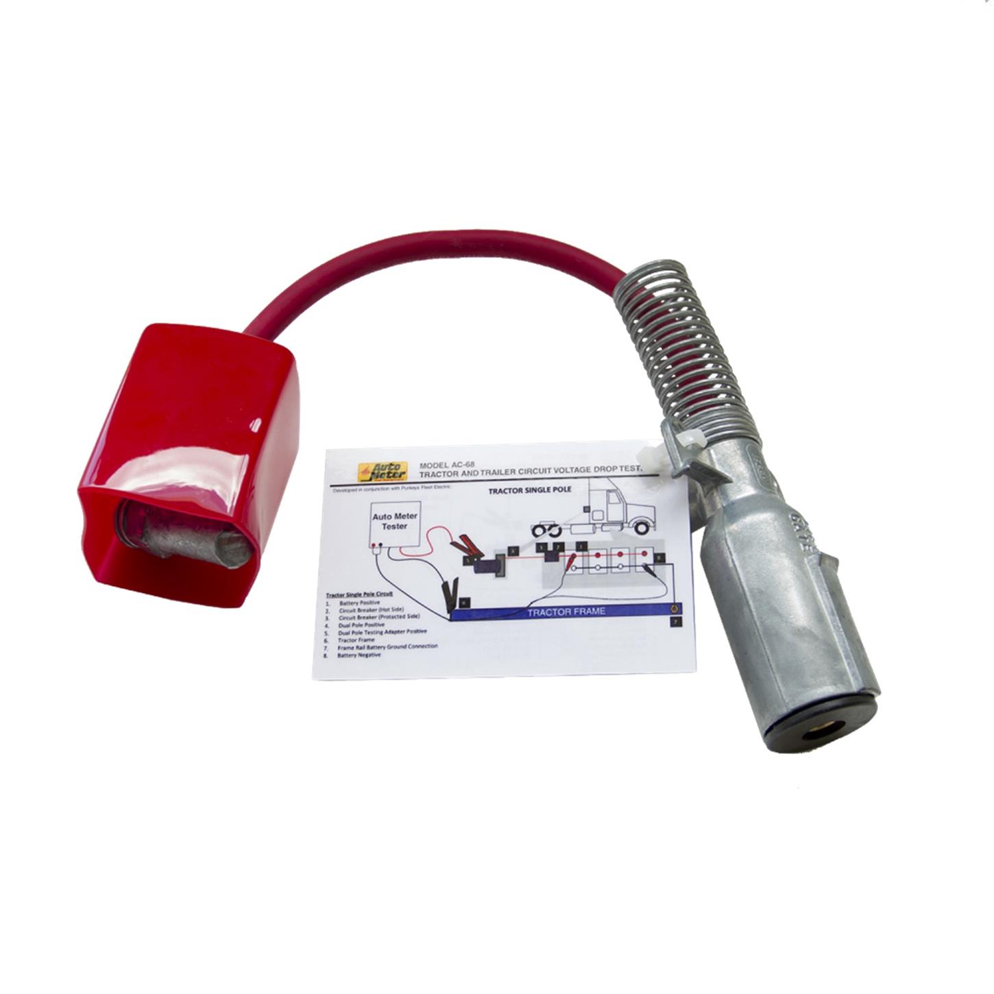 AutoMeter Single Pole Adapter for Tractor and Trailer Testing Systems (AC-68)