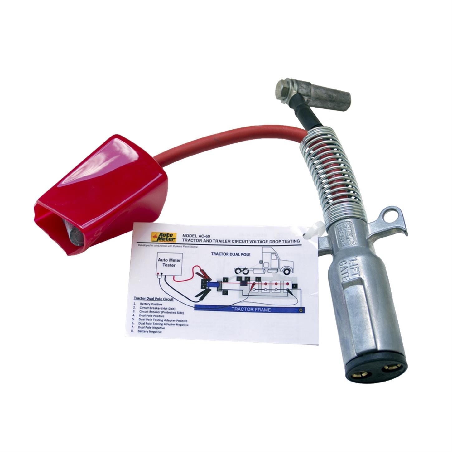 AutoMeter Dual Pole Adapter for Tractor and Trailer Diagnostic Systems (AC-69)