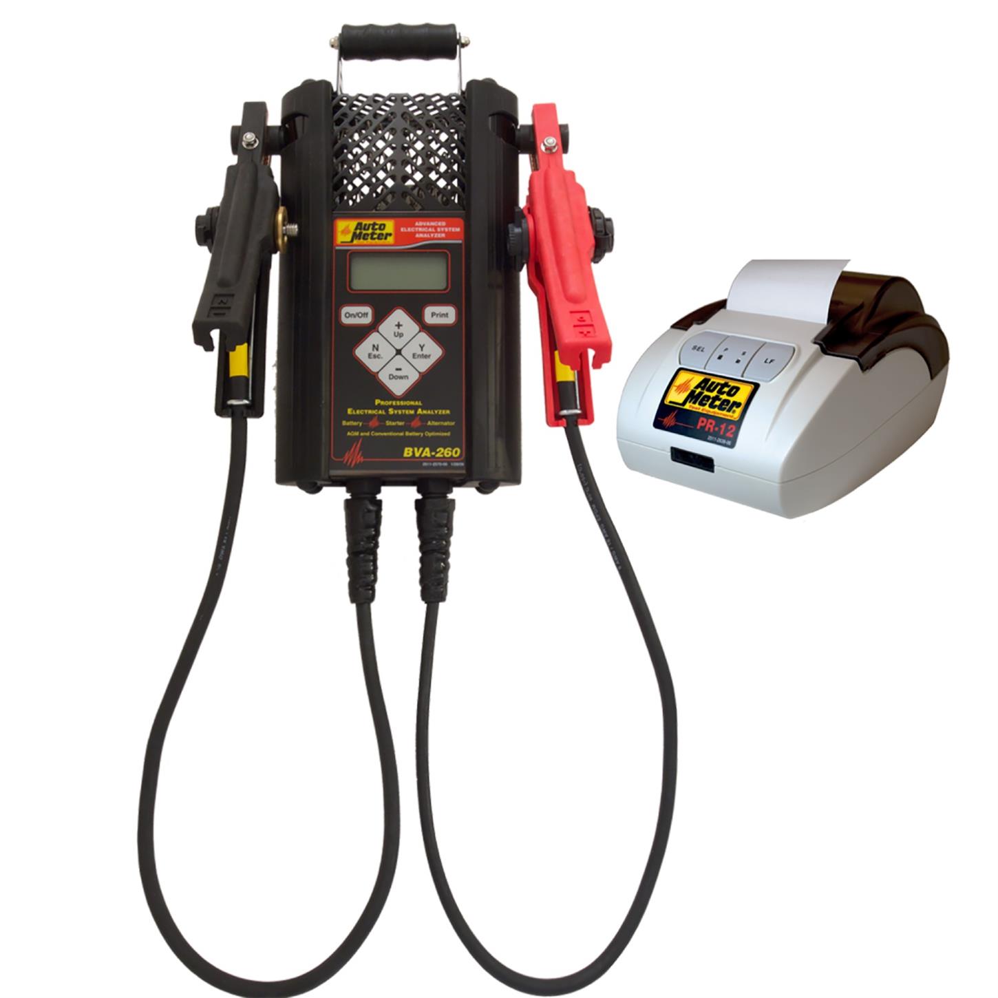 AutoMeter BVA-260 Hand Held Electrical System Analyzer w/ PR-12 Printer (BVA-260PR)