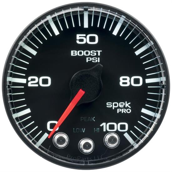 AutoMeter P305328 SpekPro Digi. StepperMotor Boost Gauge,100 PSI