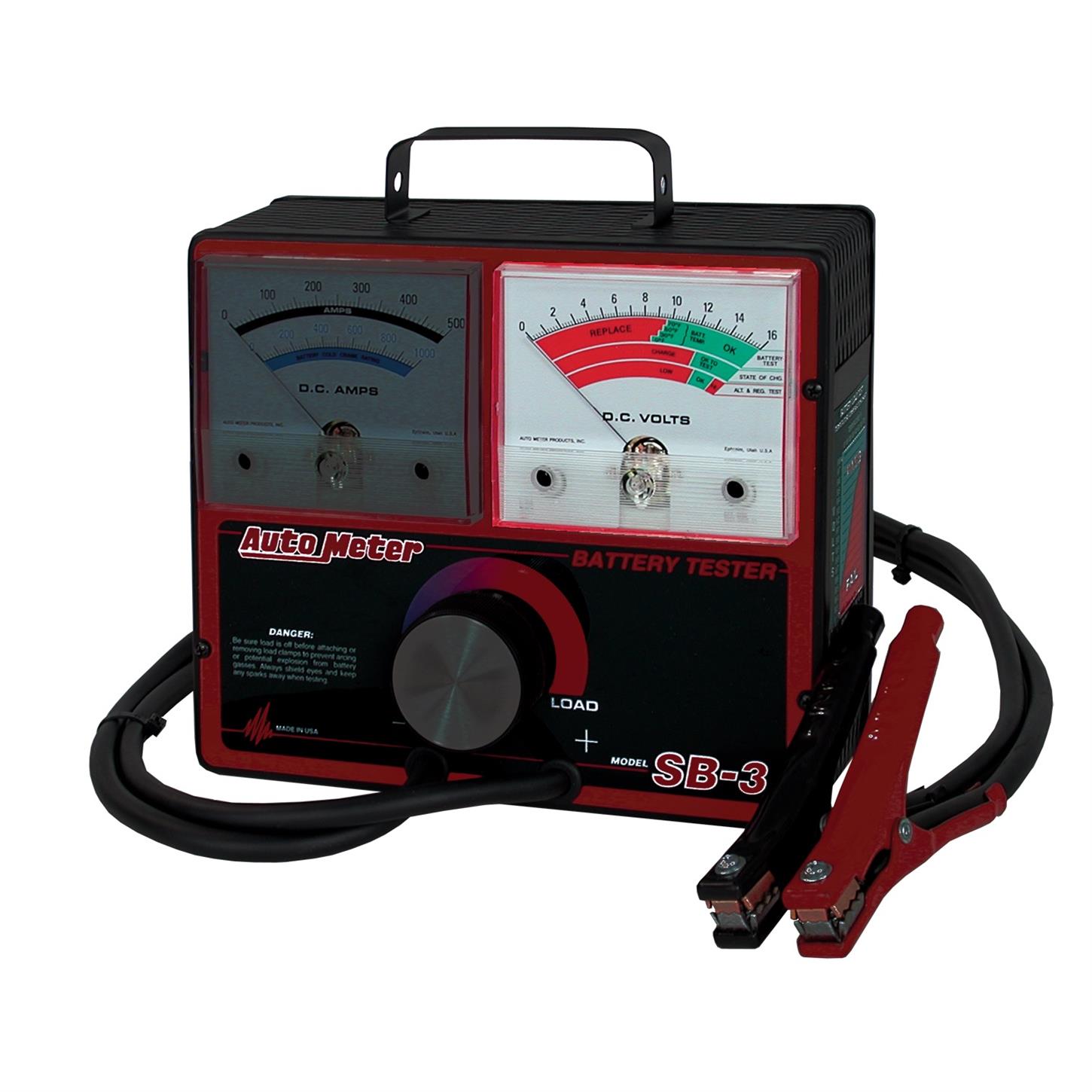 AutoMeter SB-300 Intelligent Handheld Battery Tester with Bolt Printer (SB-300PR)