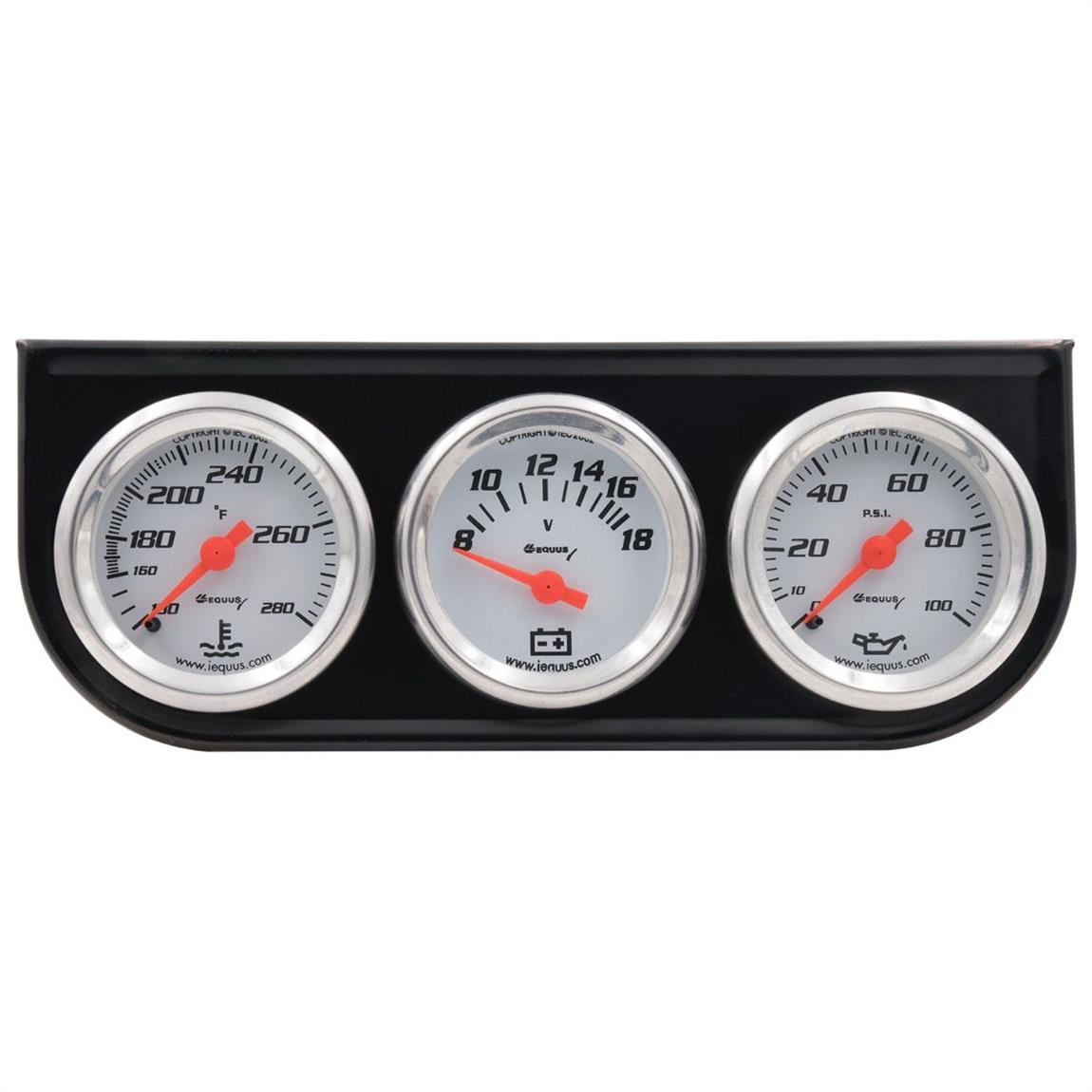 Equus E5100 5000 Series 1-1/2 Inch 3-Gauge Set, WT/Volt/OP