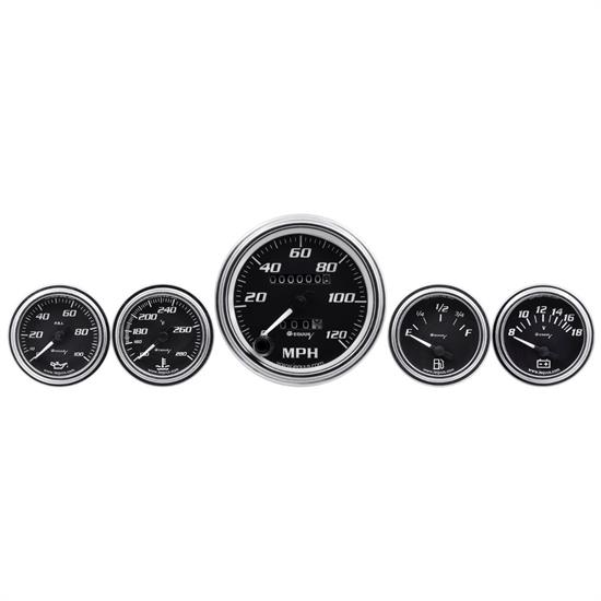 Equus E7500 7000 Series 5Gauge Set, 33/8 Inch Mech. Speedometer
