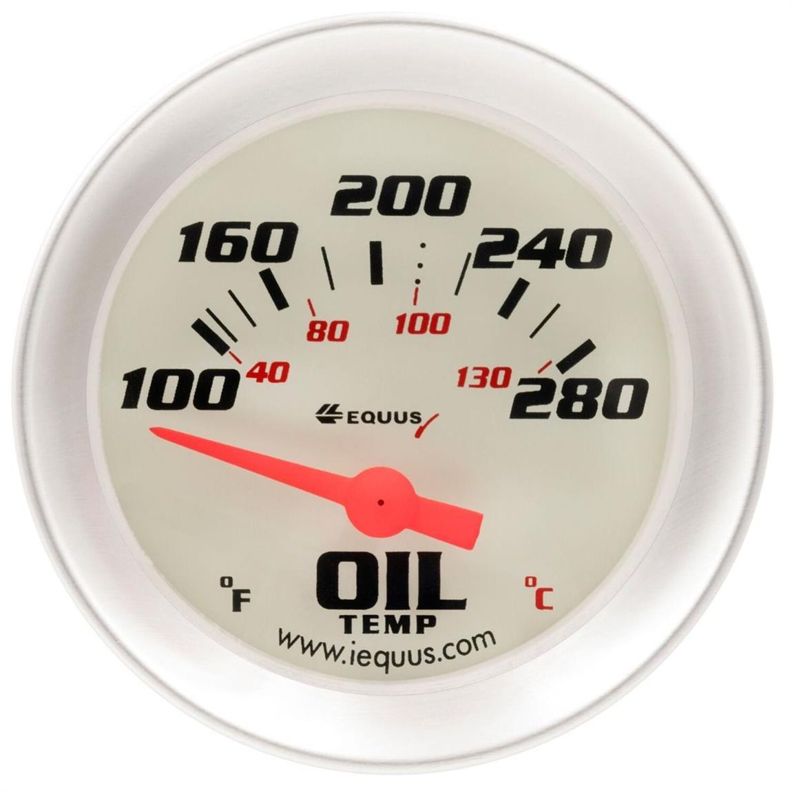 Equus E8243 8000 Series 2 Inch Electric Oil Temperature Gauge
