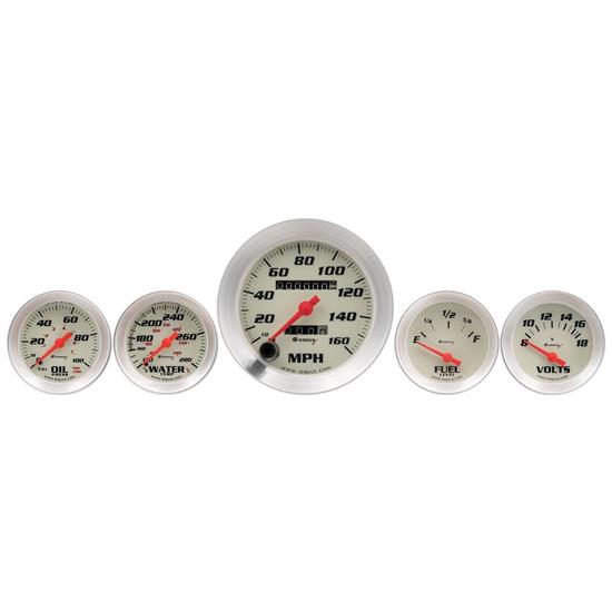 Equus E8500 8000 Series 5Gauge Set, 33/8 Inch Mech. Speedometer