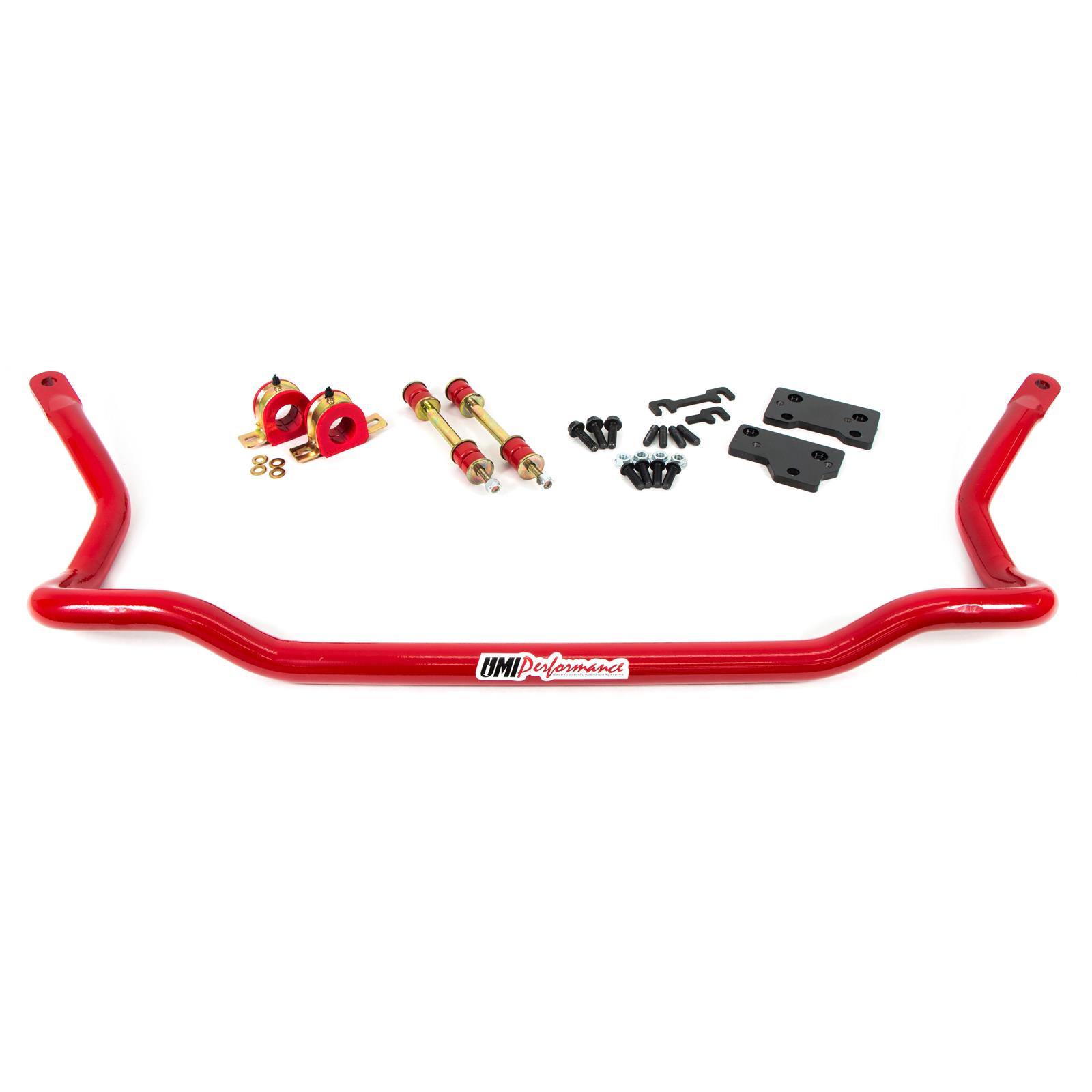 UMI UMI 2117-R 82-92 F-Body Front Sway Bar, 1-3/8 Inch Solid, Red