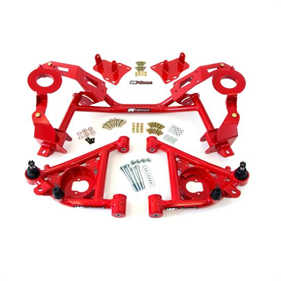 UMI 240331R 8292 FBody Tubular KMember & AArm Kit, LSX, Red