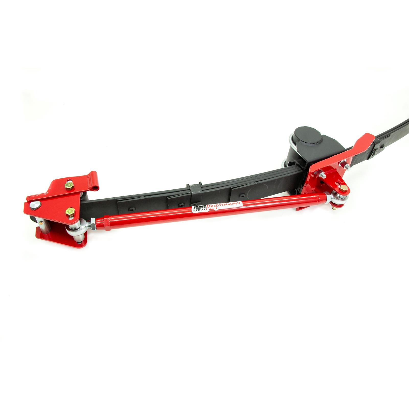 UMI 262824R 7081 FBody Leaf Spring Traction Bars/Mounts, Red