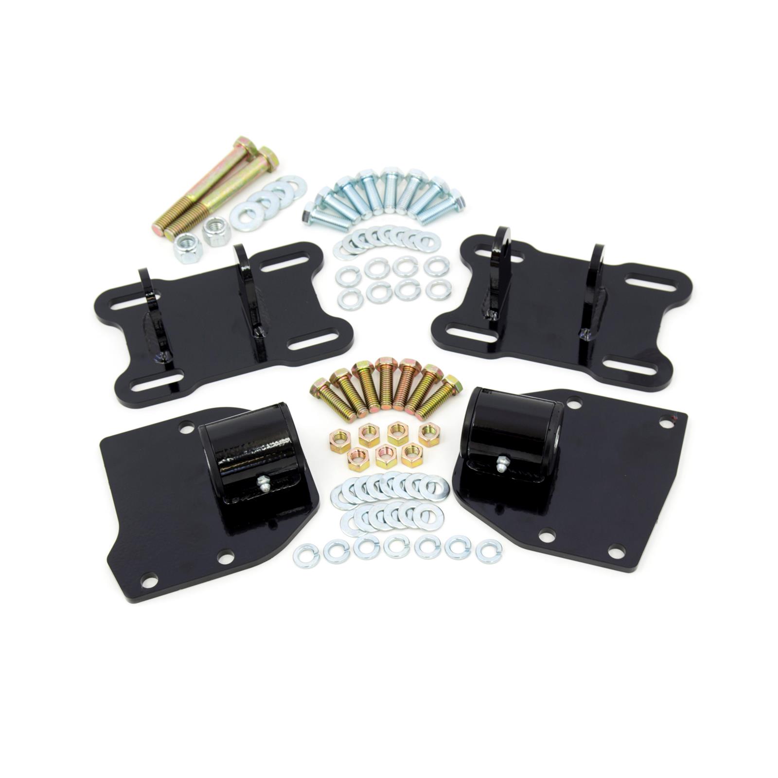 UMI 4008B 6872 ABody LSX Motor Mounts, Poly Bushing, Adj,Black