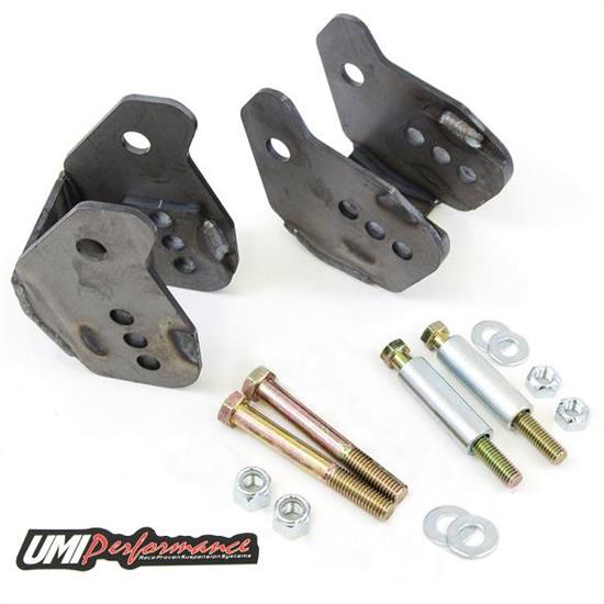 UMI 4010 6472 ABody Rear Lower Control Arm Brackets, Weld In