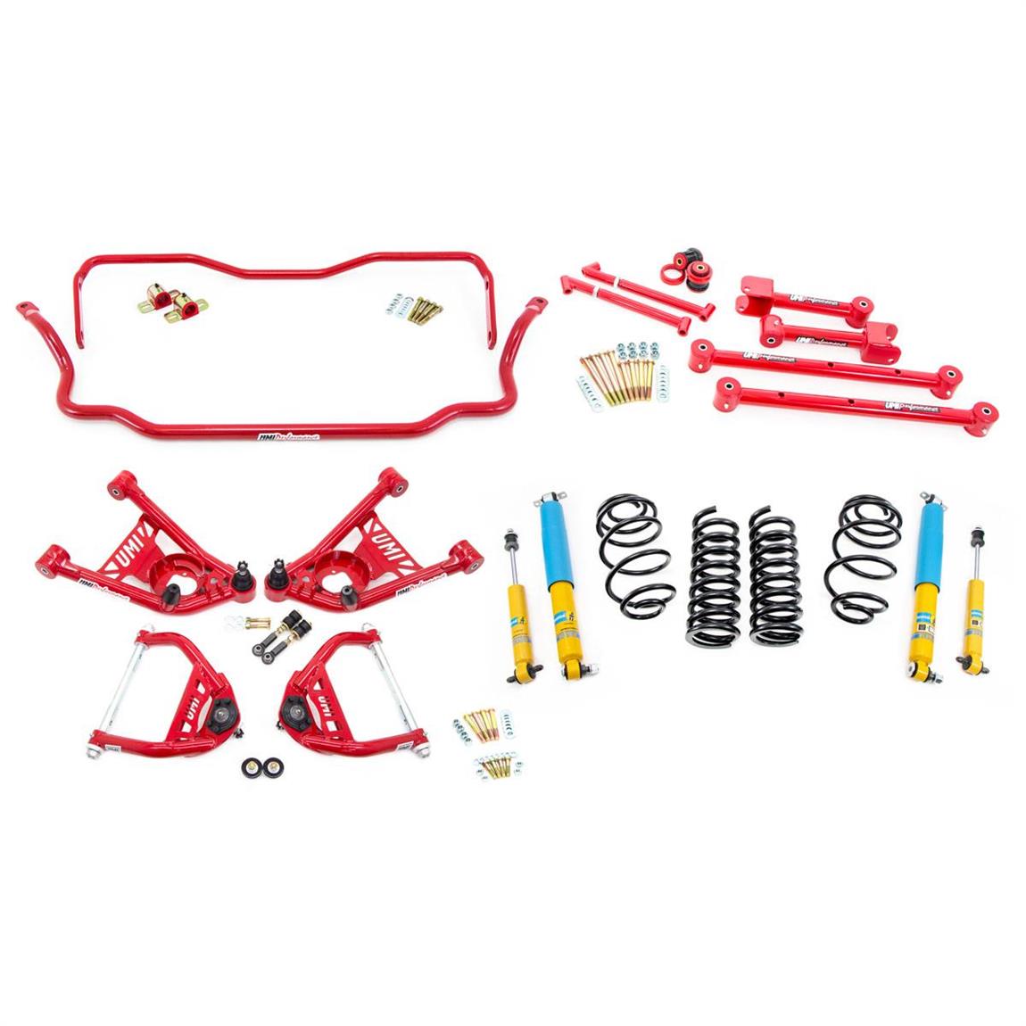 UMI ABF403-67-1-R 67 A-Body Kit, 1 Inch Lowering Stage 2, Red
