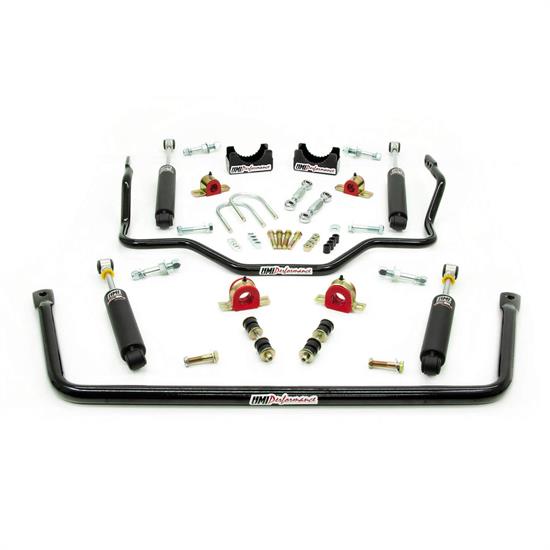 UMI 6401B 7387 C10 Stage 1 Handling Kit, Shocks&Sway Bars,Black