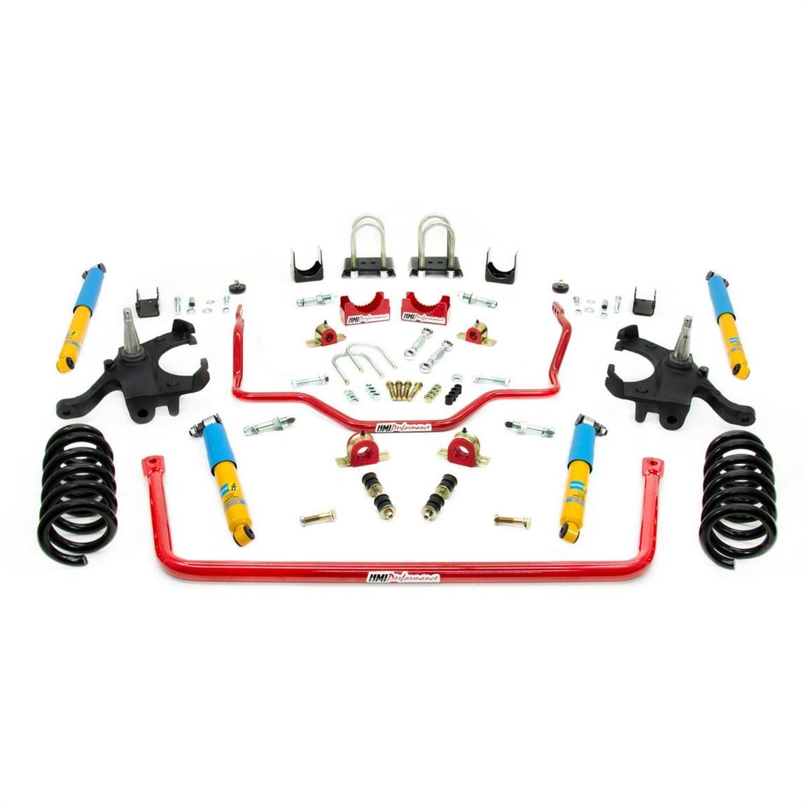 UMI 6402-R 73-87 C10 Stage 2 Handling Kit, 4.5/6 Inch Lower, Red