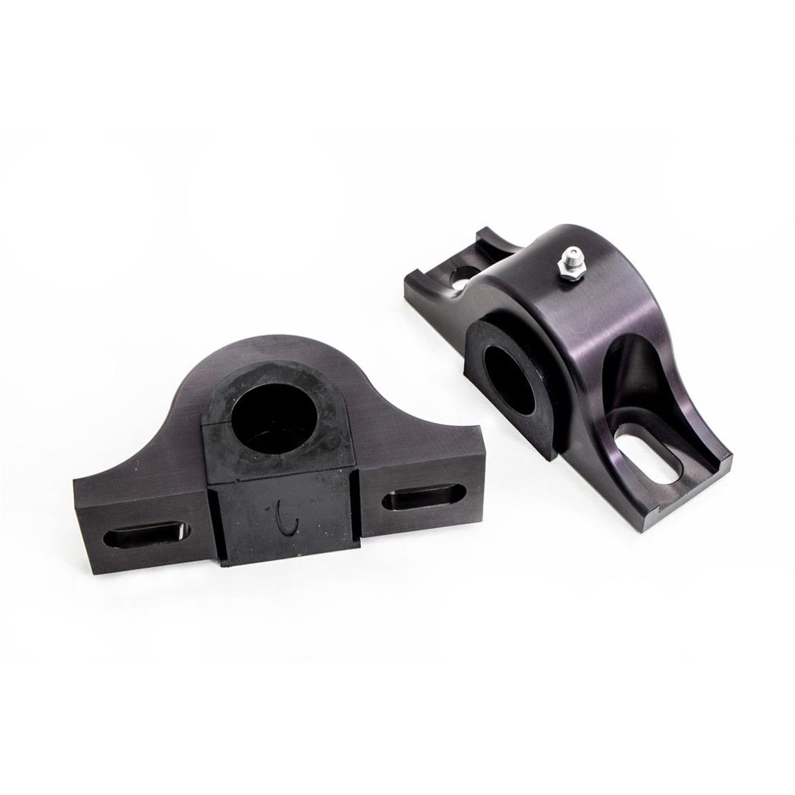 UMI 90046B Billet Aluminum Rear Sway Bar Mounts 1 Inch, Black