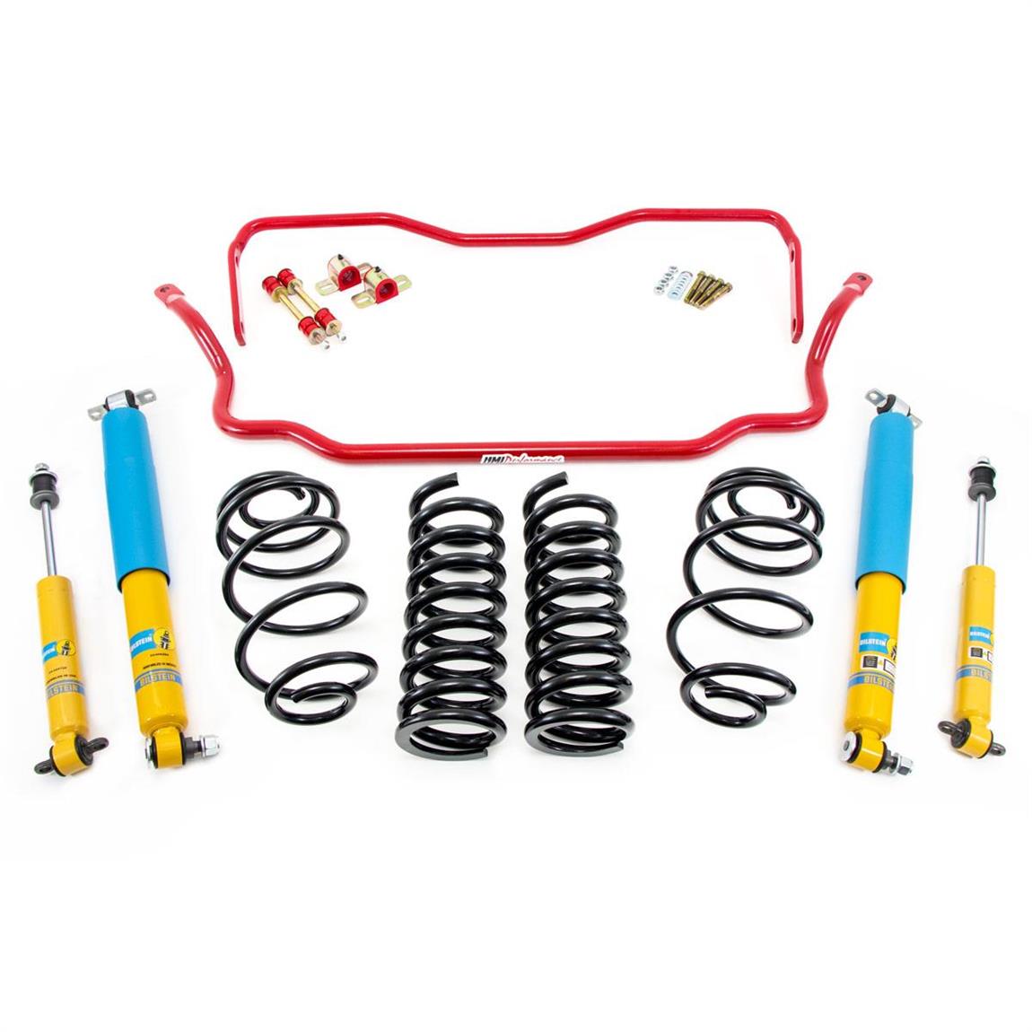 UMI ABF401-2-R 64-66 A-Body Stage 1 Kit, 2 Inch Lowering, Red