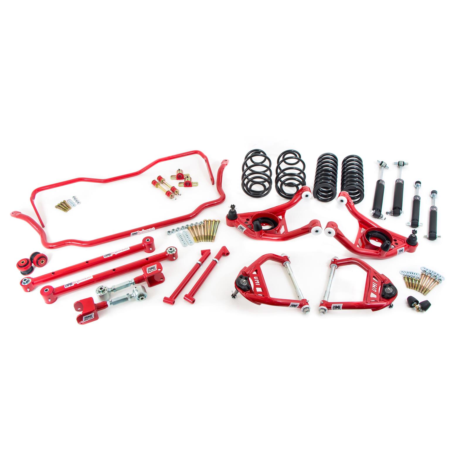 UMI ABF405-2-R 65-66 A-Body Stage 3 Kit, 2 Inch Lowering, Red