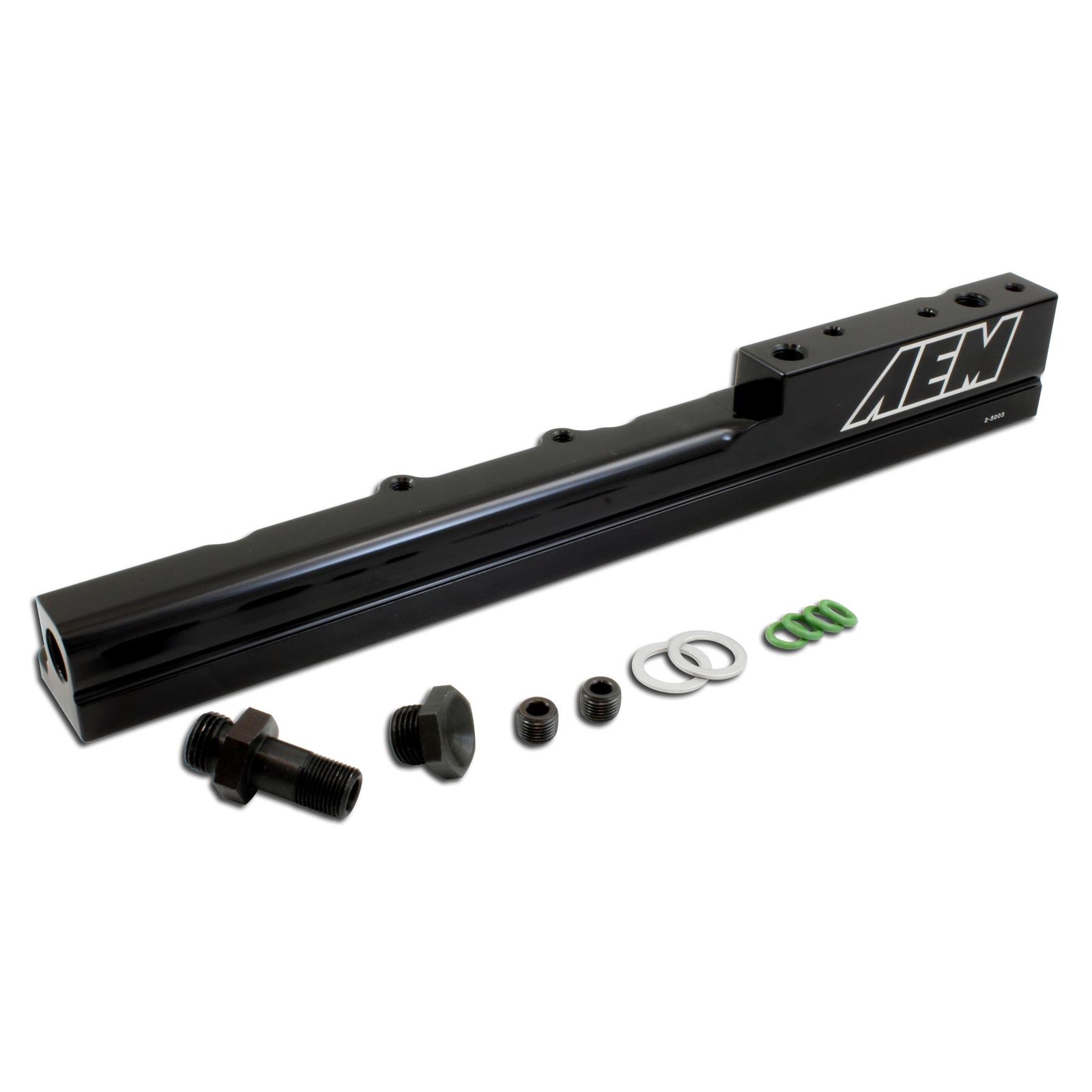 AEM 25103BK High Volume Fuel Rail, Black Anodized