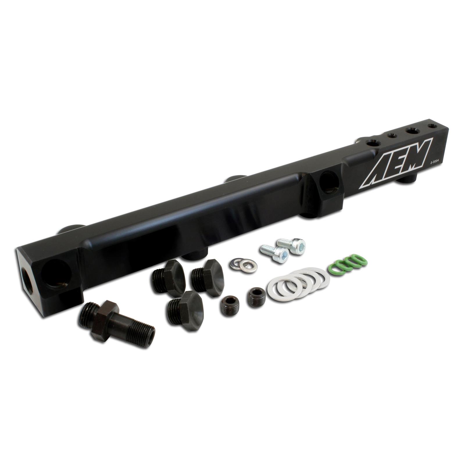 AEM 25-104BK High Volume Fuel Rail, Black Anodized