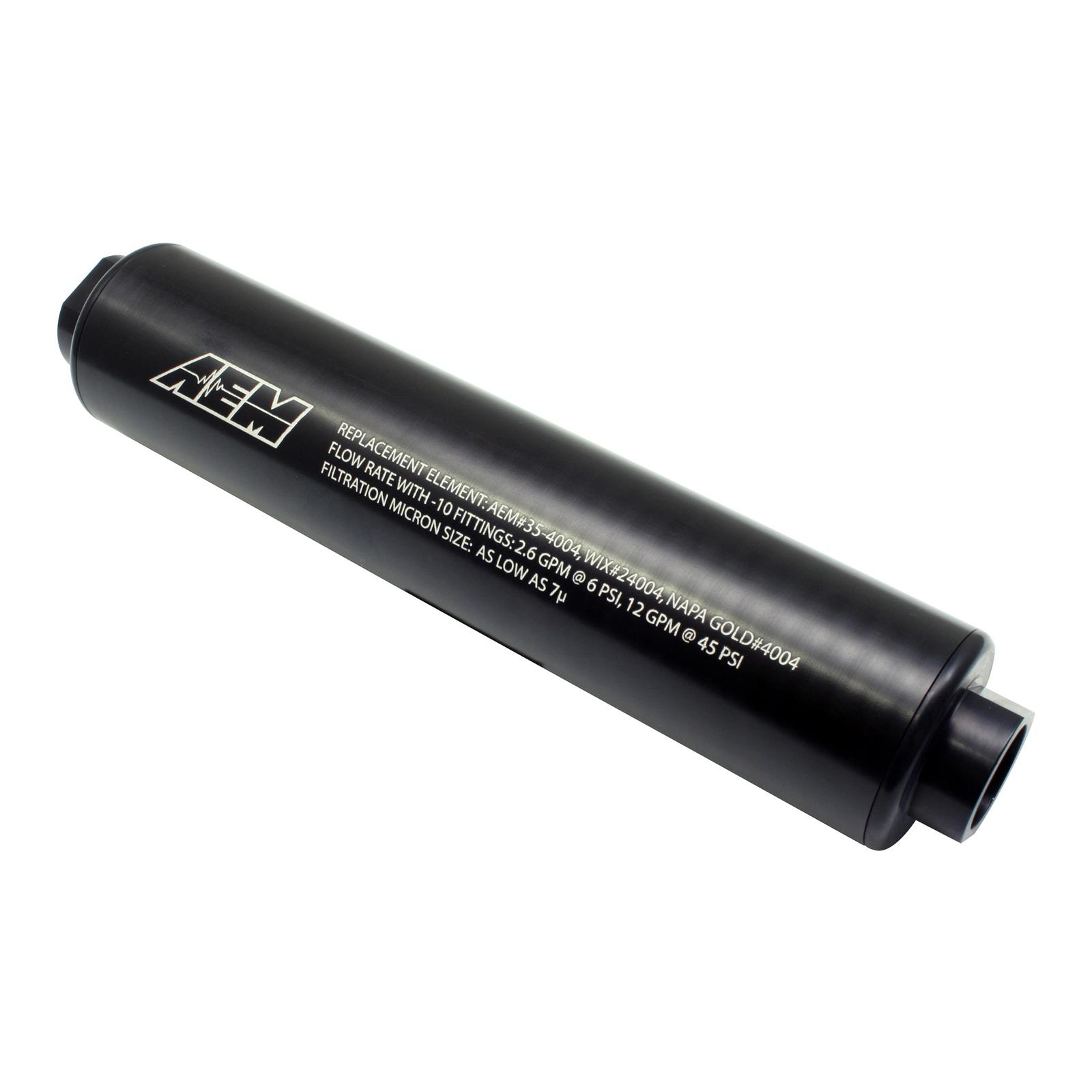 AEM 25-201BK Universal High Volume Fuel Filter