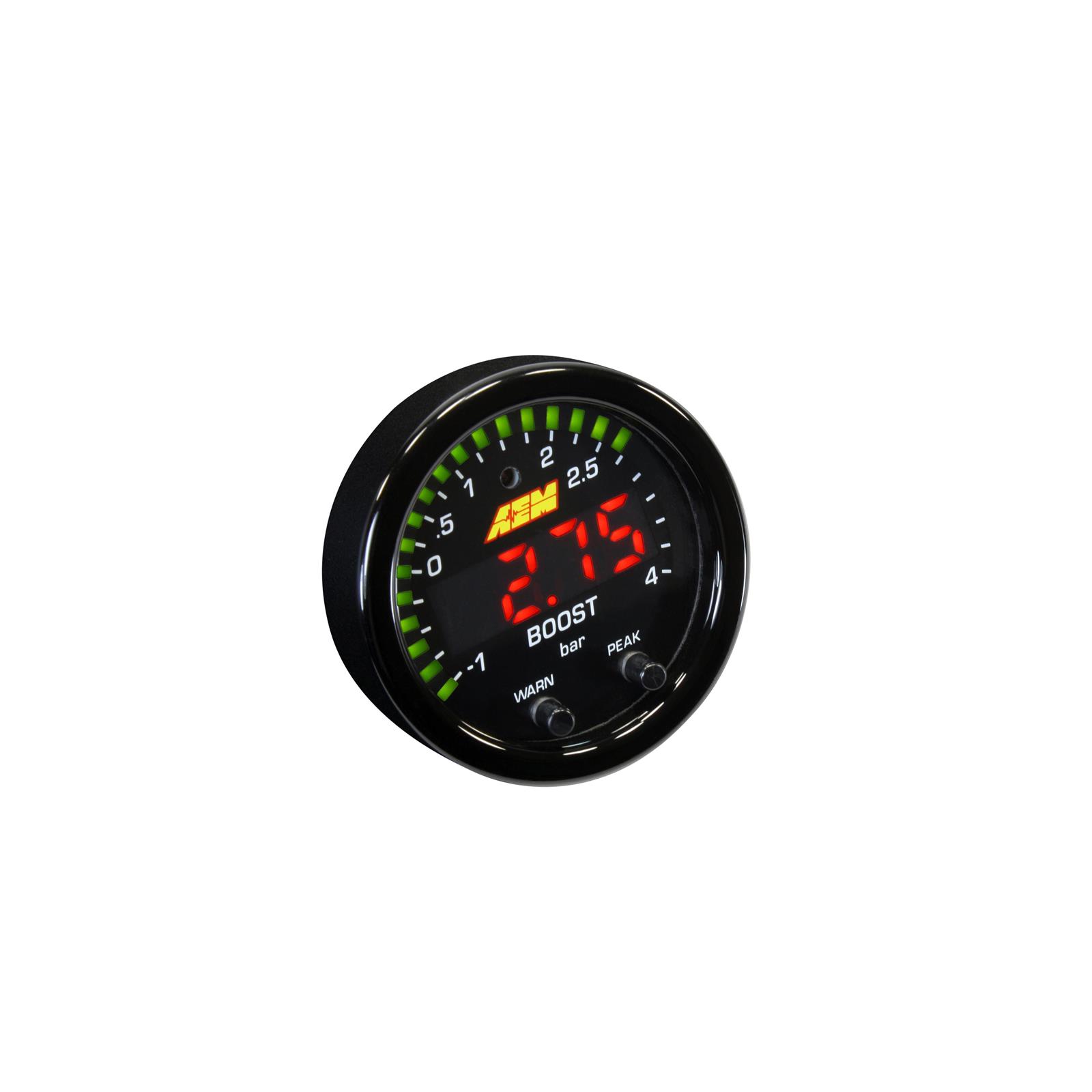 AEM 300308 XSeries Boost Pressure Gauge