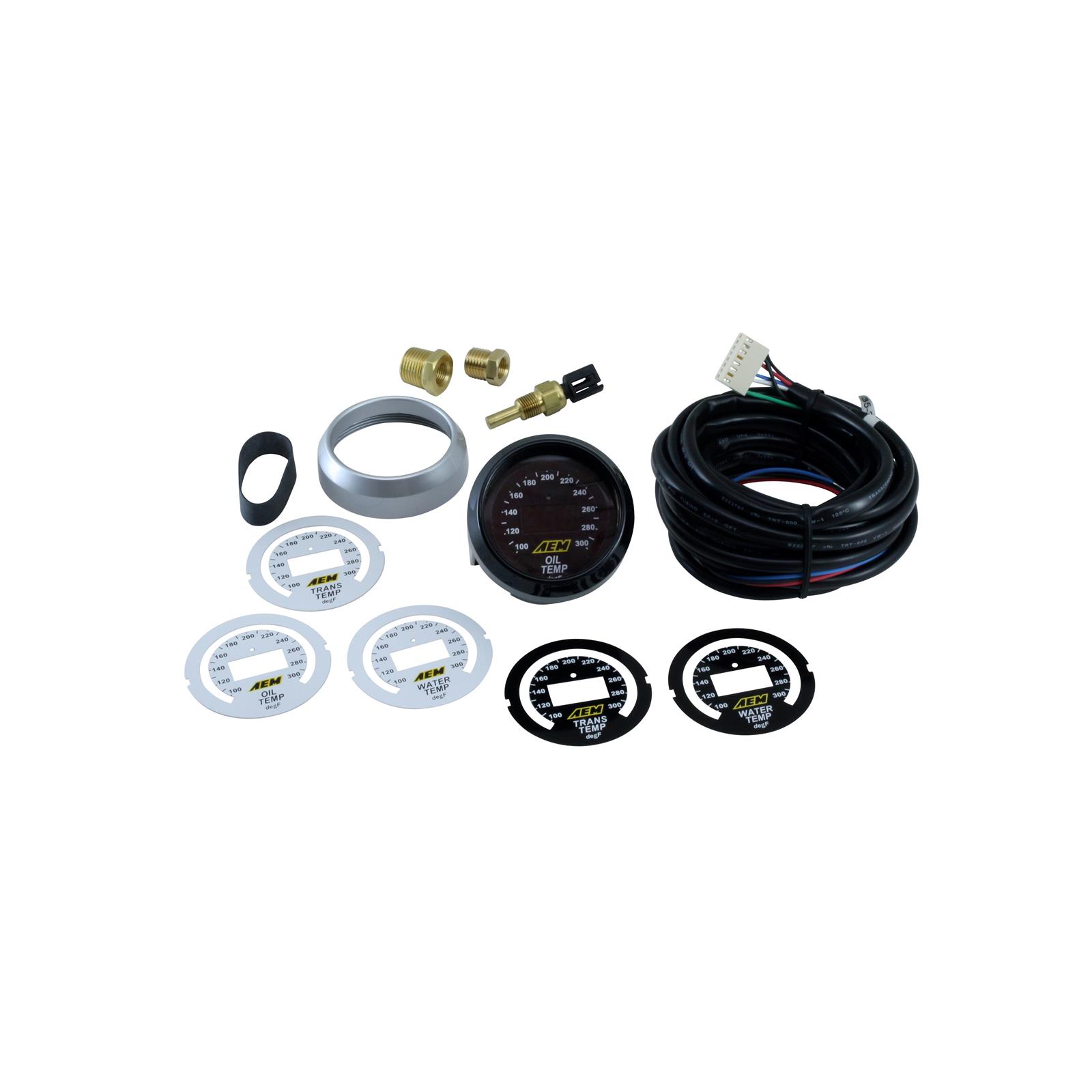 AEM 30-4402 Digital Oil or Trans or Water Temp Gauge