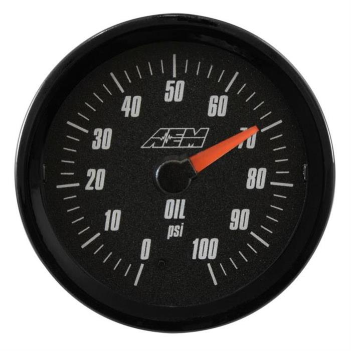 AEM 305133 Analog Style Oil or Fuel SAE Pressure Gauge