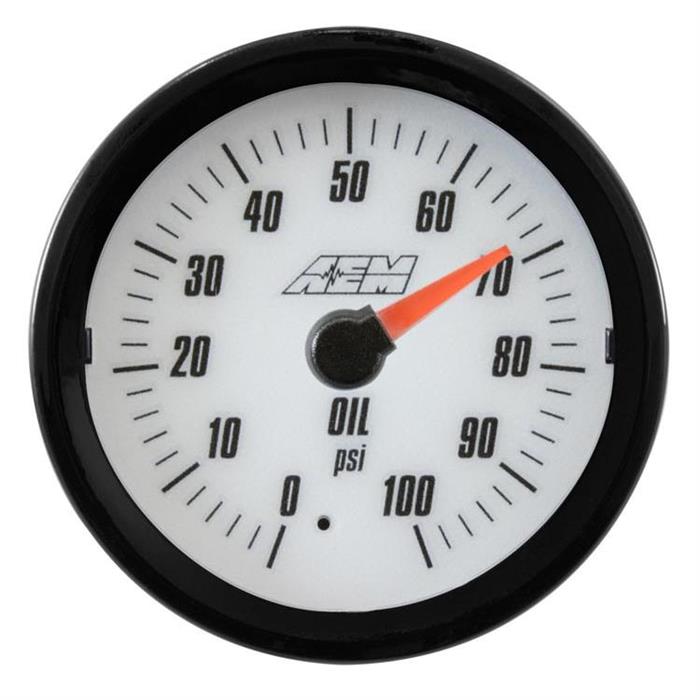 AEM 305133 Analog Style Oil or Fuel SAE Pressure Gauge