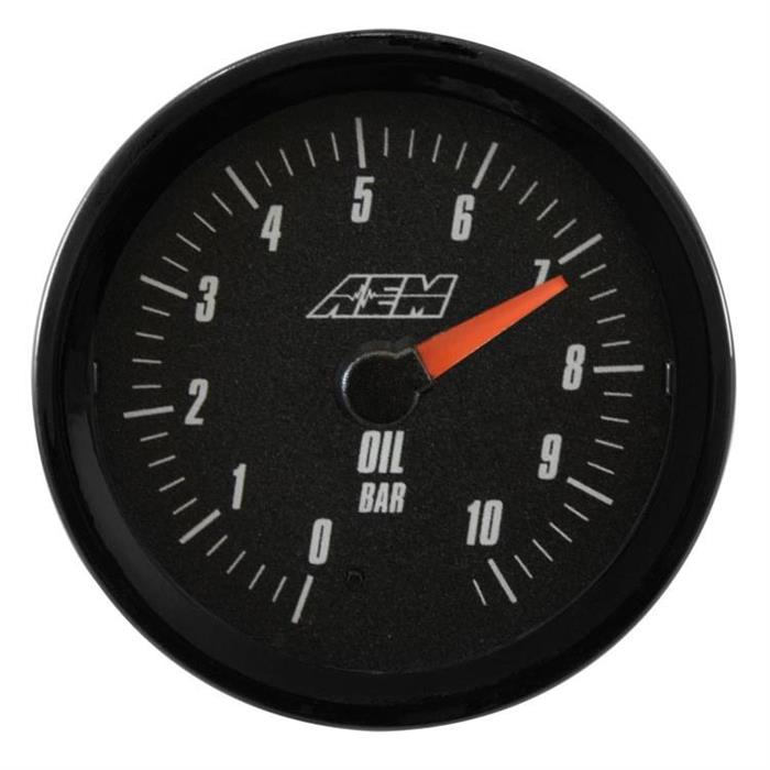 AEM 305135M Analog Style Oil Metric Pressure Gauge