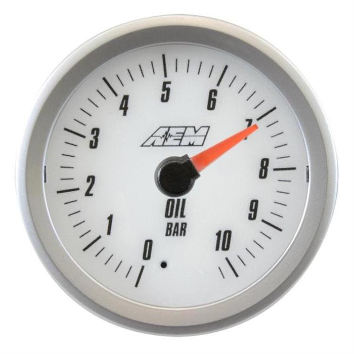 AEM 305135M Analog Style Oil Metric Pressure Gauge